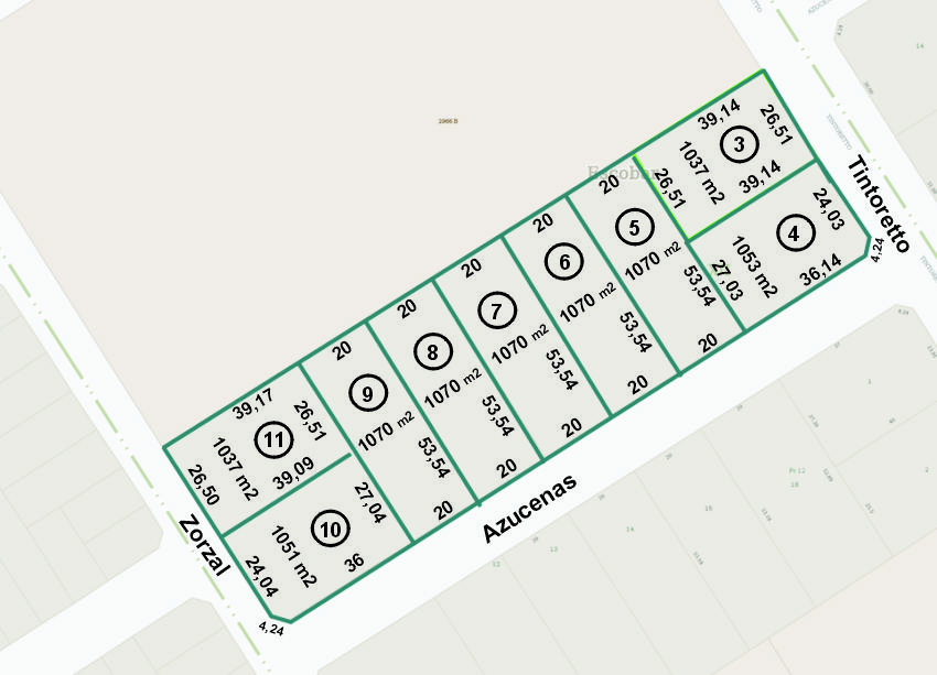 venta lotes grandes en zona norte