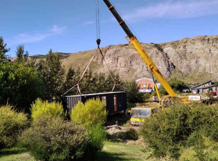 Casa hechas con contenedores - instalación