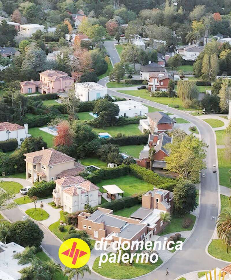 Countru el Aromo Loma Verde Escobar, vista aerea.