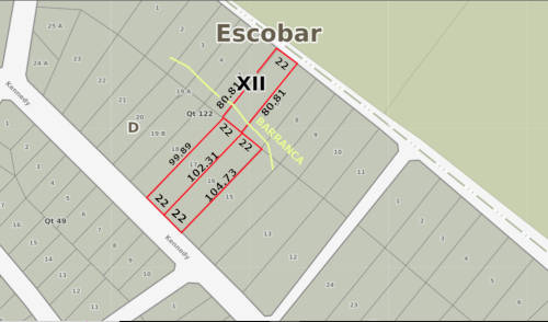 Lotes en venta en Barrio el Cazador Escobar